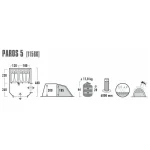 High Peak Paros 5 Χειμερινή Σκηνή Camping Τούνελ Γκρι με Διπλό Πανί για 5 Άτομα 480x300x200εκ. 11566 - Image 3