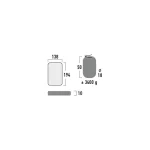 High Peak Dallas Twin Διπλό Υπόστρωμα Camping 194x138cm Πάχους 10cm Κίτρινο 41033 - Image 3