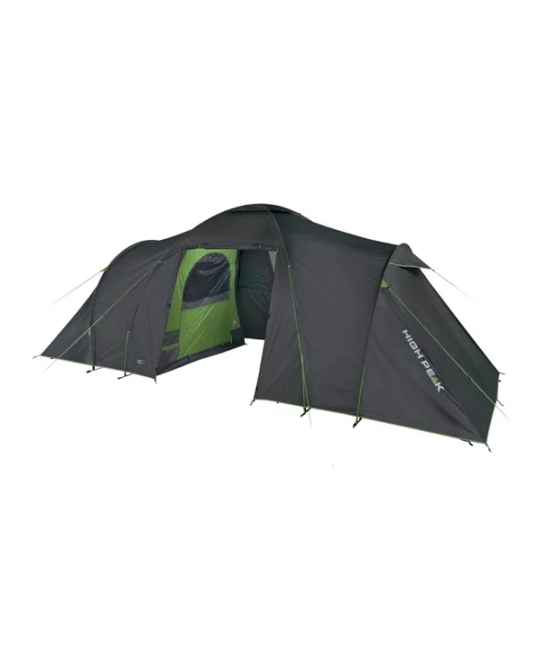 High Peak Como 6.0 Σκηνή Camping Τούνελ Μαύρη με Διπλό Πανί 4 Εποχών για 6 Άτομα 540x230x200εκ. 10263