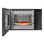 Amica AMMB25E2SGB X-TYPE Εντοιχιζόμενος Φούρνος Μικροκυμάτων με Grill 25lt Μαύρος - Image 3