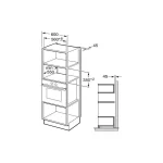 Amica AMMB25E2SGB X-TYPE Εντοιχιζόμενος Φούρνος Μικροκυμάτων με Grill 25lt Μαύρος - Image 7