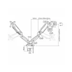Intronics Βάση Γραφείου για 2 Οθόνες έως 32" με Βραχίονα (AC8312) - Image 7