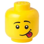 LEGO Παιδικό Κουτί Αποθήκευσης από Πλαστικό Head Κίτρινο 24x24x27cm 40320814