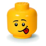 LEGO Παιδικό Κουτί Αποθήκευσης από Πλαστικό Head Κίτρινο 24x24x27cm 40320814 - Image 4