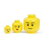 LEGO Παιδικό Κουτί Αποθήκευσης από Πλαστικό Head Κίτρινο 24x24x27cm 40320814 - Image 8