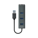 Savio Hub 3 Θυρών USB 3.1 με σύνδεση USB-A Γκρι AK-58