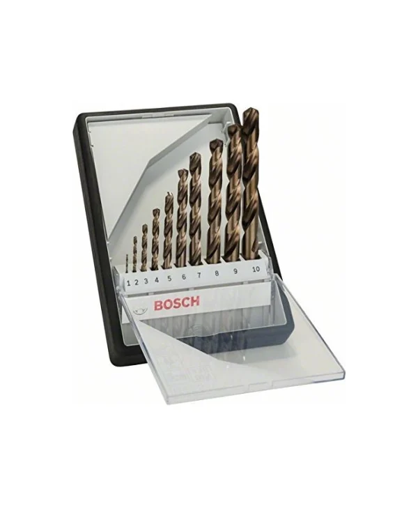 Bosch Robust Line Σετ 10 Τρυπάνια HSS με Κυλινδρικό Στέλεχος για Μέταλλο 2607019925