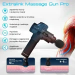 Extralink Πιστόλι Μασάζ για το Σώμα με Δόνηση Μαύρο MSG-01-PRO - Image 3