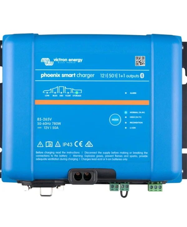 Victron Energy Phoenix Smart IP43 Charger 12/50 (1+1) 120-240V Φορτιστής Μπαταριών Μολύβδου 12V 50A PSC125051095