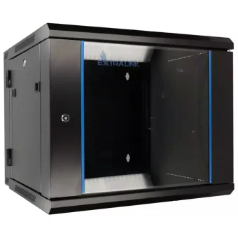 Extralink Επιτοίχια Καμπίνα Rack 9U Μαύρο EX.12943