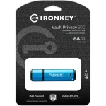 Kingston IronKey Vault Privacy 50 64GB USB 3.2 Stick με σύνδεση USB-C Μπλε IKVP50C/64GB - Image 3