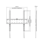 Gembird WM-55F-02 Βάση Τηλεόρασης έως 55" - Image 3