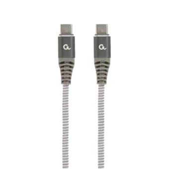 Cablexpert Braided USB 2.0 Cable USB-C male - USB-C 60W PD Γκρι 1.5m CC-USB2B-CMCM60-1.5M
