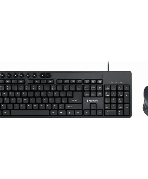 Gembird KBS-UM-04 Σετ Πληκτρολόγιο & Ποντίκι Αγγλικό US
