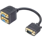 Cablexpert Μετατροπέας VGA male σε VGA 2x female 1τμχ CC-VGAX2-20CM