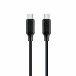 Cablexpert Braided USB 2.0 Cable USB-C male - USB-C 60W PD Μαύρο 1.5m CC-USB2-CMCM60-1.5M - Image 2