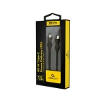 Cablexpert Braided USB 2.0 Cable USB-C male - USB-C 60W PD Μαύρο 1.5m CC-USB2-CMCM60-1.5M - Image 4