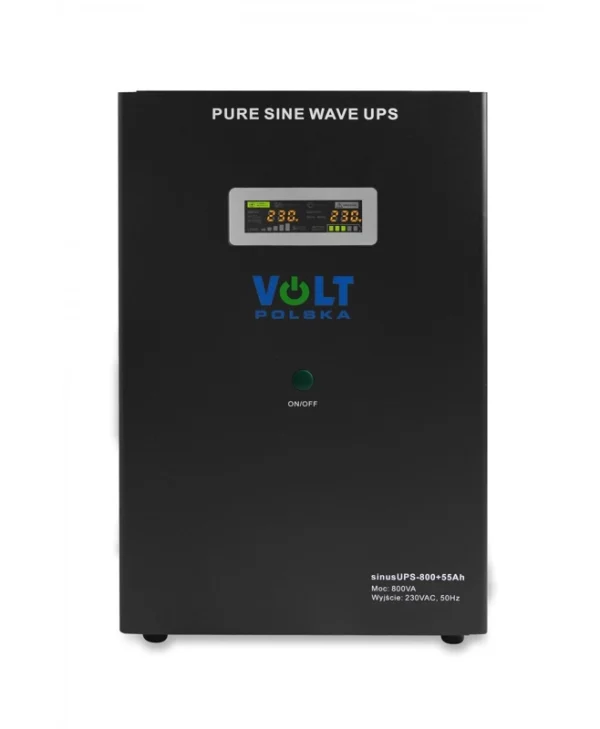 Volt Polska Sinus Inverter Αυτοκινήτου Καθαρού Ημιτόνου 800W για Μετατροπή 12V DC σε 230V AC 3SR800WA55