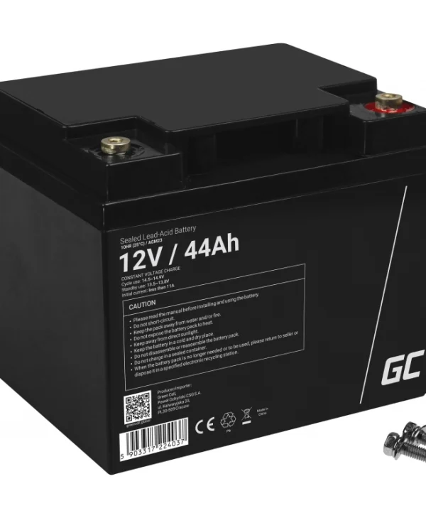 Green Cell Μπαταρία UPS με Χωρητικότητα 44Ah και Τάση 12V AGM23