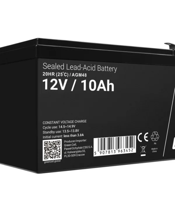 Green Cell Μπαταρία UPS με Χωρητικότητα 10Ah και Τάση 12V AGM48