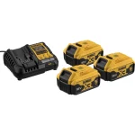Dewalt Σετ 3 Μπαταριών Εργαλείου Λιθίου 18V Χωρητικότητας 5Ah με Φορτιστή DCB1104P3-QW - Image 2