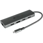 Good Connections USB-C Docking Station με HDMI/DisplayPort 4K PD Ethernet και σύνδεση 2 Οθονών Γκρι (HUB-C001A)