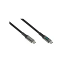 Good Connections Braided USB 2.0 Cable USB-C male - USB-C / USB-A 100W PD Μαύρο 1m 2213-D010S