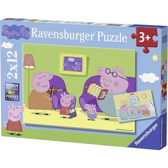 Παιδικό Puzzle Peppa Pig at Home για 3+ Ετών 24pcs Ravensburger 7596