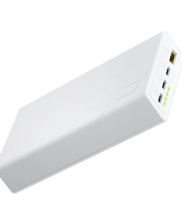 Green Cell PowerPlay20s 20000mAh 22.5W με Θύρα USB-A και 3 Θύρες USB-C Quick Charge 3.0 Λευκό PBGC03SW