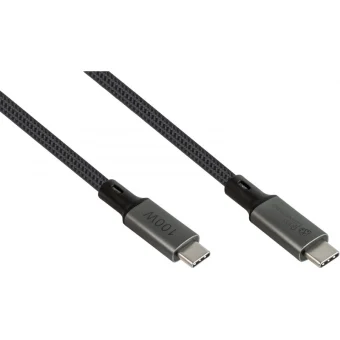 Good Connections Goodconnections USB 2.0 Cable USB-C male - USB-C 100W PD Γκρι 1m GM-426150 2402-T010A