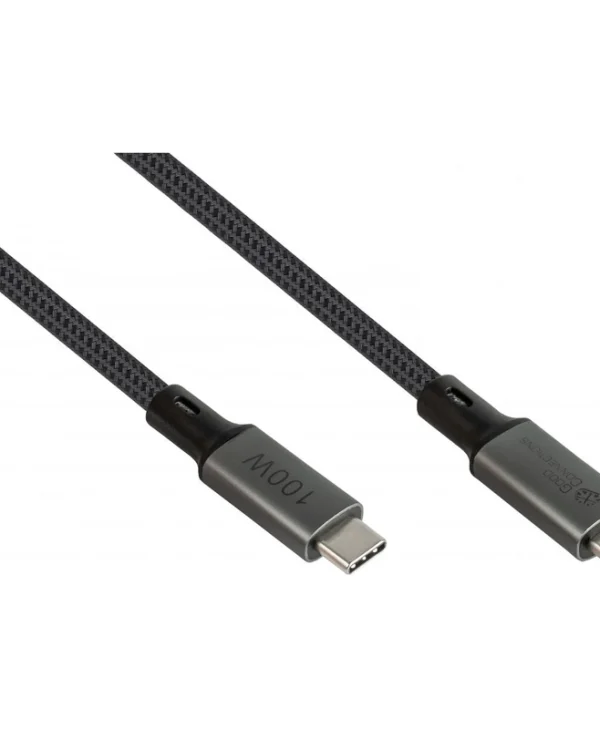 Good Connections Goodconnections USB 2.0 Cable USB-C male - USB-C 100W PD Γκρι 1m GM-426150 2402-T010A