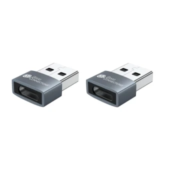 Good Connections Μετατροπέας USB-A female σε USB-C male Γκρι 1τμχ USB-AD203