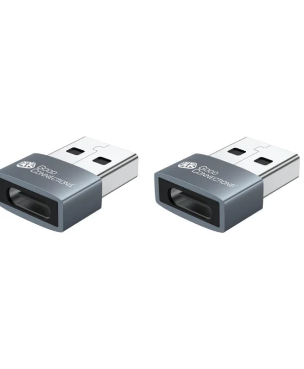 Good Connections Μετατροπέας USB-A female σε USB-C male Γκρι 1τμχ USB-AD203