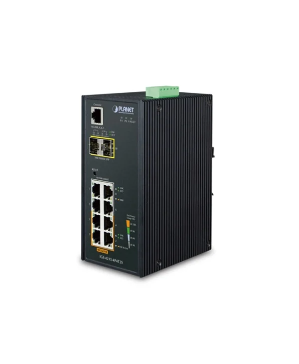 Planet IGS-4215-4P4T2S v3 Managed L2 PoE+ Switch με 8 Θύρες Ethernet και 2 SFP Θύρες