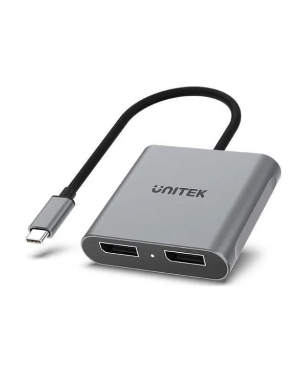 Unitek Μετατροπέας USB-C / HDMI / DisplayPort / Thunderbolt / Thunderbolt 3 male σε USB-C / HDMI / DisplayPort / Thunderbolt / Thunderbolt 3 female Μπλε 1τμχ V1404A 51666