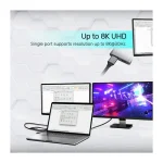 Unitek Μετατροπέας USB-C / HDMI / DisplayPort / Thunderbolt / Thunderbolt 3 male σε USB-C / HDMI / DisplayPort / Thunderbolt / Thunderbolt 3 female Μπλε 1τμχ V1404A 51666 - Image 4