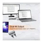Unitek Μετατροπέας USB-C / HDMI / DisplayPort / Thunderbolt / Thunderbolt 3 male σε USB-C / HDMI / DisplayPort / Thunderbolt / Thunderbolt 3 female Μπλε 1τμχ V1404A 51666 - Image 5