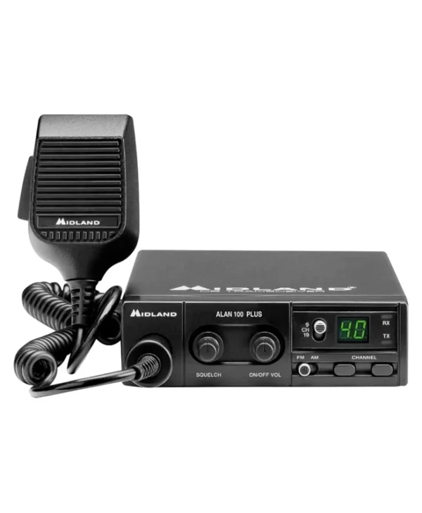 Midland Alan 100 Plus CB Αυτοκινήτου 4W με Μονόχρωμη Οθόνη URZ0233