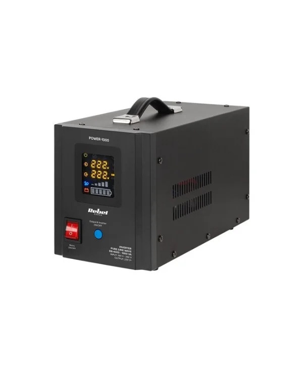 Rebel UPS Line-Interactive 1000VA 700W με 2 Schuko Πρίζες RB-4003