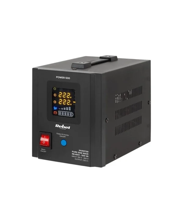 Rebel UPS 500VA 300W με 2 Schuko Πρίζες RB-4001
