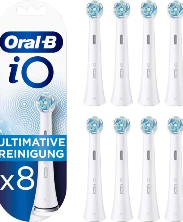 Oral-B iO Ultimate Clean Ανταλλακτικές Κεφαλές για Ηλεκτρική Οδοντόβουρτσα White 8τμχ 4210201434818