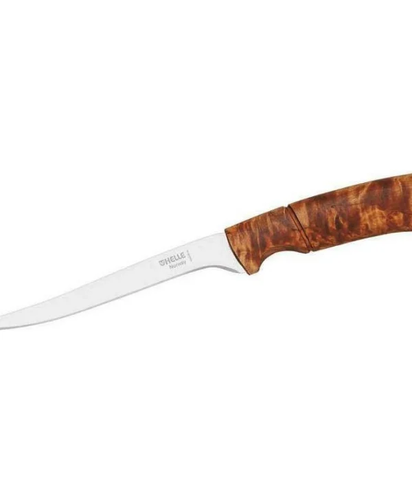 Helle Hunting Μαχαίρι Καφέ σε Θήκη #115