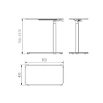 Unique Τραπεζάκι για Laptop Λευκό (17-QC402-W-W) - Image 3
