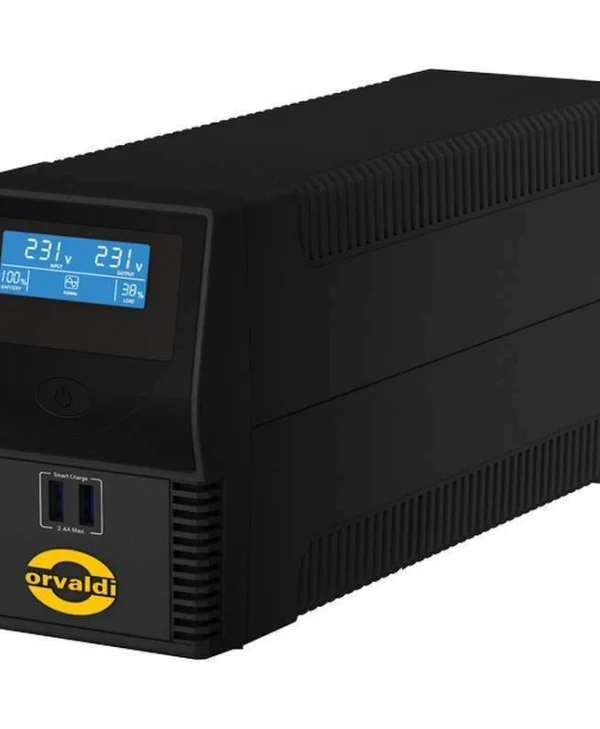 Orvaldi ID600CH UPS Line-Interactive 600VA 360W με 2 Schuko Πρίζες