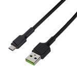 Green Cell PowerStream Braided USB 2.0 Cable USB-C male - USB-C 60W Μαύρο 0.3m KABGC25 KABGC31 - Image 4