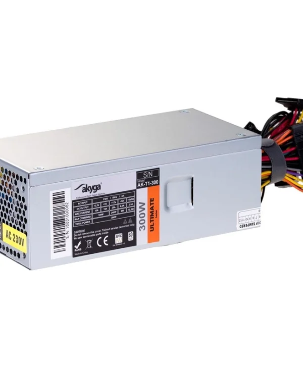Akyga 300W Μαύρο Τροφοδοτικό Υπολογιστή Full Wired (AK-T1-300)