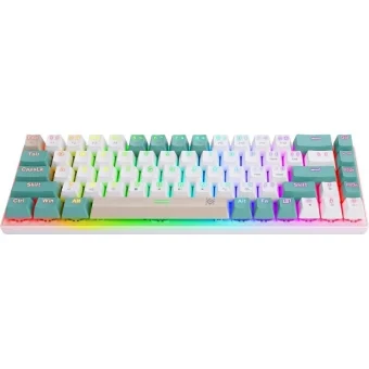 Defender Vexx Gk-084 Gaming Μηχανικό Πληκτρολόγιο με Outemu Red διακόπτες και RGB φωτισμό (Αγγλικό US) Λευκό 45083
