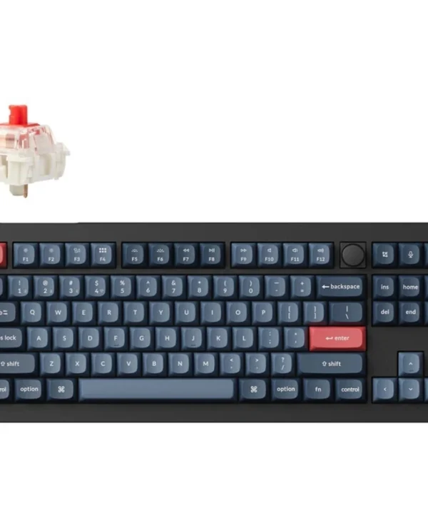 Keychron V3 Max QMK V3M-D1 Gaming Μηχανικό Πληκτρολόγιο Tenkeyless με Gateron Jupiter Red διακόπτες και RGB φωτισμό (Αγγλικό US)