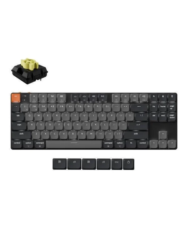 Keychron K1X-A4 Ασύρματο Gaming Πληκτρολόγιο Tenkeyless με RGB φωτισμό (Αγγλικό US) Γκρι