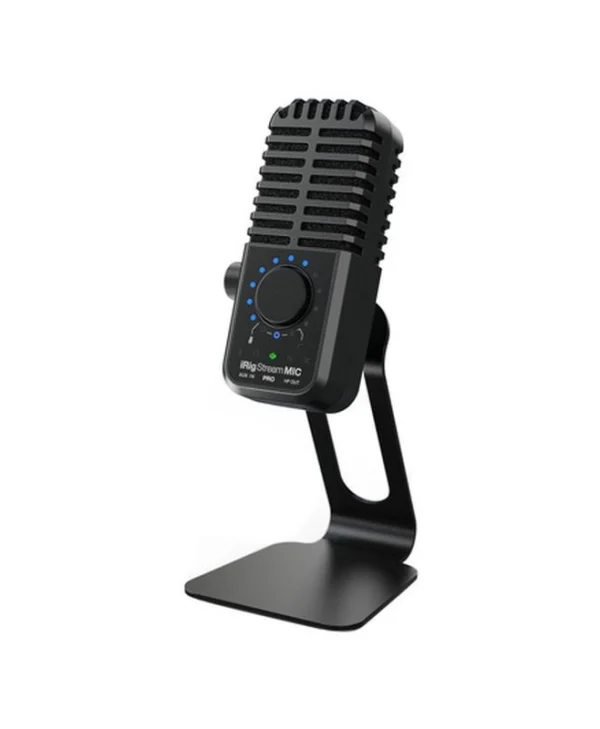 IK Multimedia iRig Stream Mic Pro Πυκνωτικό Μικρόφωνο Επιτραπέζιο για Φωνητικά IP-IRIG-STRMMICPRO-IN